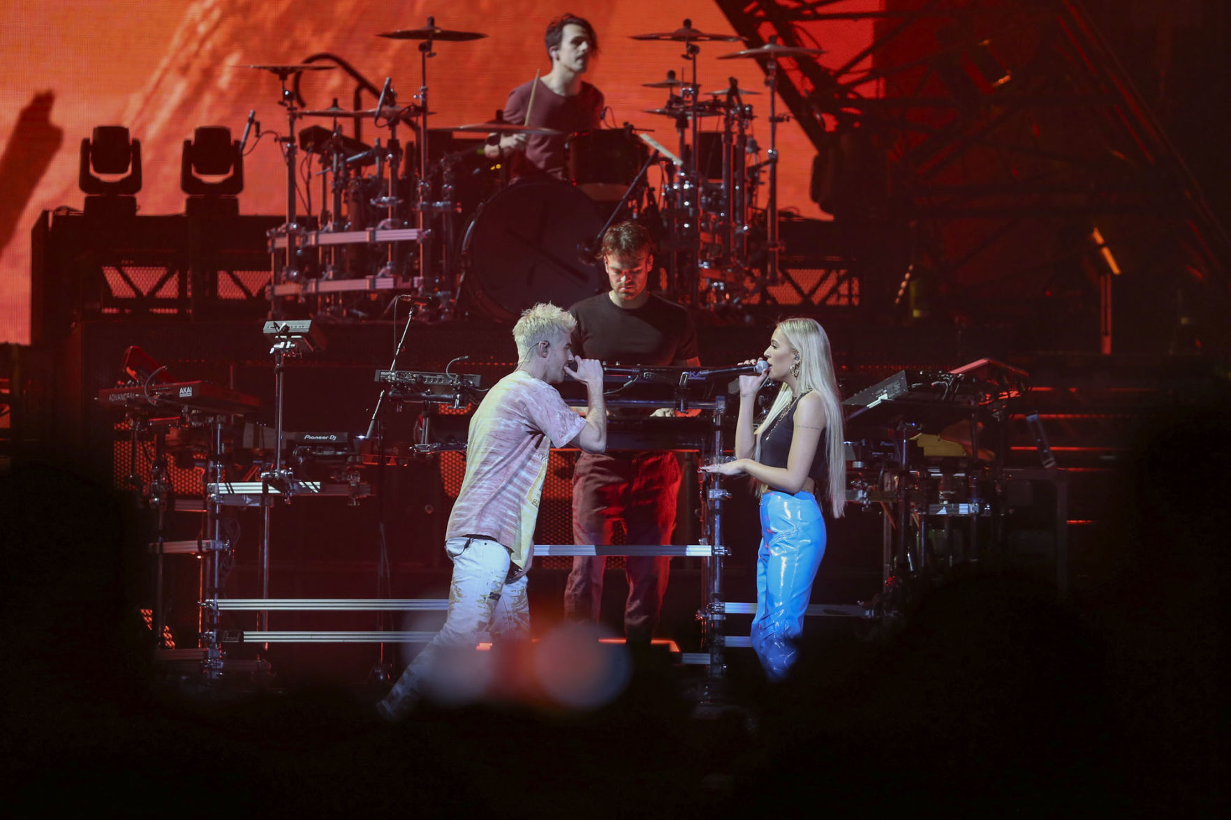 Andrew Taggart and Lennon Stella